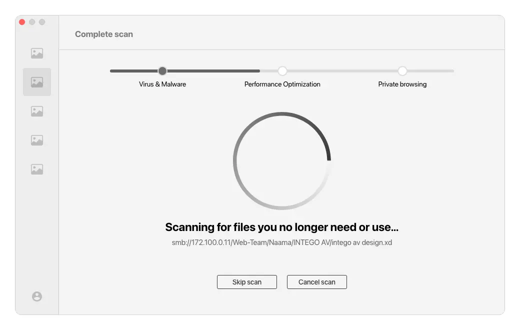 Wireframe: complete scan